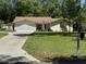 Charming single-story home with a well-manicured lawn and a two-car garage at 8951 Sw 202Nd Avenue Rd, Dunnellon, FL 34431