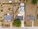 Aerial view of the property showcasing the backyard and surrounding neighborhood at 1114 Hickory Rd, Ocala, FL 34472