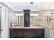 Stylish bathroom with a double vanity and walk-in shower at 1781 Se 85Th Street Rd, Ocala, FL 34480