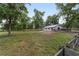 Sprawling grassy lot with white storage building and perimeter fencing at 1781 Se 85Th Street Rd, Ocala, FL 34480