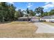 Inviting single-story home with a spacious lawn and a convenient two-car garage at 3112 Se 140Th Ln, Summerfield, FL 34491