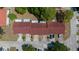 Overhead aerial shot of community with well-maintained lawns and mature trees at 3449 Sw 19Th St, Ocala, FL 34474