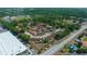 Aerial view of a quiet neighborhood with mature landscaping and easy access to town at 3449 Sw 19Th St, Ocala, FL 34474