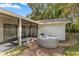 Brick patio featuring a screened-in porch and hot tub, perfect for outdoor relaxation and entertainment at 400 Se 45Th Ter, Ocala, FL 34471