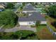Aerial view of the home showcasing its backyard, driveway, and attached garage at 4735 Se 35Th St, Ocala, FL 34480