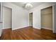 Bedroom with two closets with wire shelves, ceiling fan and window at 4735 Se 35Th St, Ocala, FL 34480