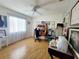 Dedicated office space featuring an antique desk, ceiling fan, and natural light at 6239 Sw 98Th Loop, Ocala, FL 34476