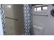Bathroom featuring a clean tub/shower, new toilet, and hexagon patterned shower curtain at 9880 Sw 101St Pl, Ocala, FL 34481