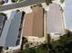 Bird's eye view of houses, revealing backyard layouts and neighborhood design at 3154 Merrit Ln, The Villages, FL 32163