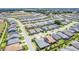 Expansive aerial view of a residential community showcasing neat landscaping and well-maintained homes at 4379 Nw 56Th Ct, Ocala, FL 34482