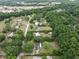 Aerial view of houses nestled among mature trees in a well-established neighborhood, some with pools and green lawns at 4430 Se 47Th Pl, Ocala, FL 34480