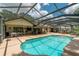 Large screened pool area with ample seating, dining, and lounge areas for ultimate outdoor enjoyment at 4530 Nw 78Th Ave, Ocala, FL 34482