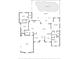 Detailed floor plan illustrating the layout of the home, including room dimensions, flow, and pool/garage placement at 5489 Nantahala Ln, Lady Lake, FL 32159