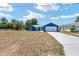 Charming blue single-story home with a two-car garage in a quiet neighborhood at 6570 Sw 129Th Loop, Ocala, FL 34473