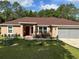 Charming single-story home featuring a well-maintained lawn and a cozy front entrance at 7488 Sw 204Th Ave, Dunnellon, FL 34431