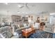 Spacious living room with great natural light, hardwood floors, and comfortable seating arrangement at 8545 Se 168Th Kittredge Loop, The Villages, FL 32162
