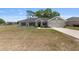 Well-maintained one-story home with a two car garage and a spacious front lawn on a sunny day at 10081 Se 68Th Ct, Belleview, FL 34420