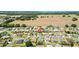 Aerial view of property in a neighborhood, highlighted with a red pin at 12147 Se 173Rd Pl, Summerfield, FL 34491