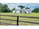 Single-story home with well maintained landscaping and charming rustic fence at 13430 Ne 30Th Ct, Anthony, FL 32617