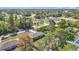 Aerial view showcasing a well-maintained neighborhood, lush landscaping, and inviting homes at 15640 Sw 48 Ave, Ocala, FL 34473