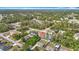 Scenic aerial perspective showcasing homes nestled amidst mature trees, some featuring private pools and fenced yards at 15640 Sw 48 Ave, Ocala, FL 34473