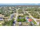 An aerial view showcases neighborhood's layout and a blend of residential properties and green spaces at 15640 Sw 48 Ave, Ocala, FL 34473