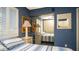 Comfortable bedroom features bright windows and mirrored closet doors at 20820 River Dr # B25, Dunnellon, FL 34431