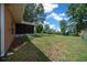 Expansive backyard featuring well maintained lawn and providing an abundance of space at 21425 Sw Plantation St, Dunnellon, FL 34431