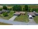 Charming single-story home featuring a well-maintained lawn, attached garage, and a long driveway at 21425 Sw Plantation St, Dunnellon, FL 34431
