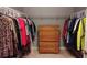 Spacious walk-in closet with plenty of storage space and rods for organized clothing at 3792 Sw 152Nd Ct, Ocala, FL 34481