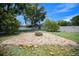 Backyard with fire pit and gravel, offering a perfect outdoor entertaining space with ample room for activities at 511 Se 29Th Ter, Ocala, FL 34471