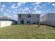 Two-story home featuring a sliding glass door leading to the backyard and large windows for natural light at 8617 Triumph Cir, Wildwood, FL 34785