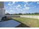 Spacious backyard with a well-maintained lawn and a privacy fence, perfect for outdoor activities at 8617 Triumph Cir, Wildwood, FL 34785