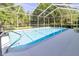 The screened pool offers a refreshing retreat with ample space for swimming and lounging outdoors at 8950 Se 17Th Ct, Ocala, FL 34480