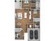 Detailed floor plan showcasing a three-bedroom layout, open living space, and a two-car garage at 9405 Se 159Th Ln, Summerfield, FL 34491