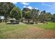 Well-maintained front yard with lush green lawn, manicured trees and landscaping, enhancing curb appeal at 12165 Se 91St Ave, Summerfield, FL 34491