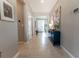 Inviting home entryway showcasing neutral colors, decorative accents, and views leading into other living areas at 1509 Ne 50Th Ter, Ocala, FL 34470