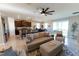 Open-concept living space with kitchen, dining area, and comfortable seating at 1509 Ne 50Th Ter, Ocala, FL 34470
