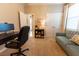 Functional home office with desk and stylish storage at 1509 Ne 50Th Ter, Ocala, FL 34470