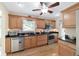Well-equipped kitchen with stainless steel appliances, granite countertops, and ample cabinet space for storage and meal preparation at 20921 Sw 36Th St, Dunnellon, FL 34431