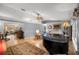 Bright living room with tile floors and an open floor plan at 3579 Sw Shorewood Dr, Dunnellon, FL 34431