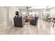 Open living room area with lots of space, comfortable seating and dining area at 4411 Nw 53Rd Ct, Ocala, FL 34482