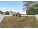 Large backyard with a playset and fenced perimeter at 4624 Se 32Nd Pl, Ocala, FL 34480