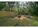 Backyard firepit with rocking chairs at 4710 Se 30Th Ct, Ocala, FL 34480
