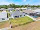 Aerial view of home highlighting a spacious fenced yard and screened-in pool at 4743 Nw 11Th Ct, Ocala, FL 34475