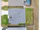 Aerial view of property highlighting the spacious backyard and well-defined property lines at 4743 Nw 11Th Ct, Ocala, FL 34475