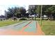 Community shuffleboard courts surrounded by green space and mature trees at 6070 Sw 98Th Loop, Ocala, FL 34476