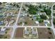 Expansive aerial view showcases the neighborhood layout, highlighting the streets and home positioning within the community at 9 Walnut Run, Ocala, FL 34480