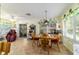 Eat-in dining area with a unique stained glass pendant light at 10140 Sw 81St Terrace Rd, Ocala, FL 34481