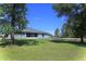 Exterior of home overlooking a wide open green backyard at 11609 Sw 59Th Ter, Ocala, FL 34476